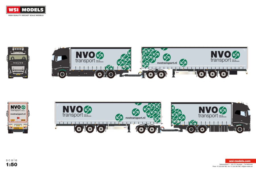 Tuinstra Transport; VOLVO FH5 GLOBETROTTER XL 6X2 TAG AXLE RIGED TRUCK DRAWBAR ROAD TRAIN - 8 AXLE + LZV DOLLY LOW