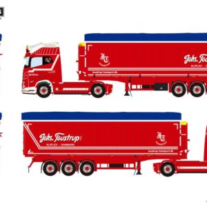 Johs. Toustrup; VOLVO FH AERO GLOBETROTTER XL 4X2 TIPPER VOLUME TRAILER - 3 AXLE