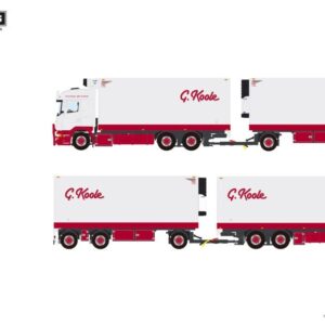 G. Koole; SCANIA R5 HIGHLINE RIGED REEFER TRUCK DRAWBAR TRAILER