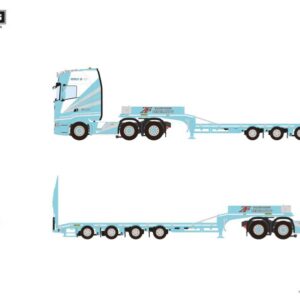 Cepelludo; SCANIA S HIGHLINE CS20H 6X2 TWIN STEER SEMI LOW LOADER WITH RAMPS - 4 AXLE