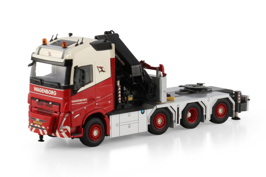 Wagenborg Netlift; VOLVO FH5 GLOBETROTTER 8X2 TAG AXLE WITH PALFINGER PK 92002 SH + JIB