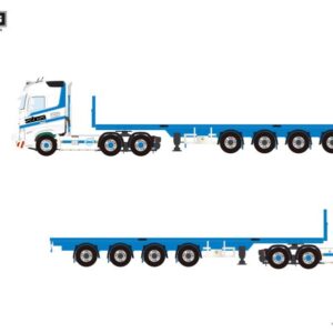 Sabesa SA; VOLVO FH5 GLOBETROTTER 6X4 FLATBED TRAILER - 4 AXLE