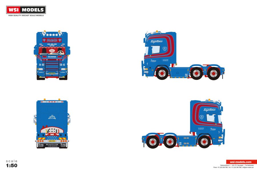 MH Auto; SCANIA 4 SERIES TOPLINE 6X2 TWIN STEER
€ 134.00