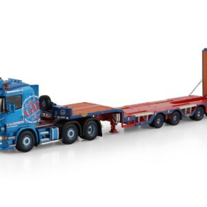 G. van Doesburg; SCANIA 4 SERIES FLAT ROOF 6X2 TWIN STEER SEMI WHEEL WELL LOW LOADER - 4 AXLE