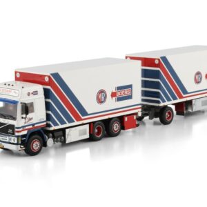 J. Stam; VOLVO F12 GLOBETROTTER 6X2 TAG AXLE RIGED REEFER TRUCK DRAWBAR TRAILER - 5 AXLE