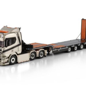 Dijkstra; SCANIA R NORMAL CR20N 6X2 TAG AXLE SEMI LOW LOADER WITH RAMPS - 4 AXLE