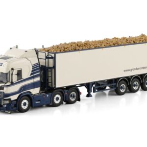 Pomper Grondverzetbedrijf; SCANIA R NORMAL CR20N 6X2 TWIN STEER BELT TRAILER - 3 AXLE