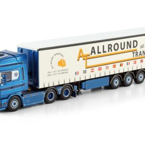 A.A. vd Heuvel; SCANIA 4 SERIES TOPLINE 6X2 TAG AXLE CURTAINSIDE TRAILER - 3 AXLE