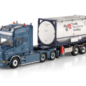 Tank Services Valley BV; SCANIA T6 TORPEDO TOPLINE 6X2 TAG AXLE 30FT CONTAINER TRAILER - 3 AXLE + 20FT TANK CONTAINER