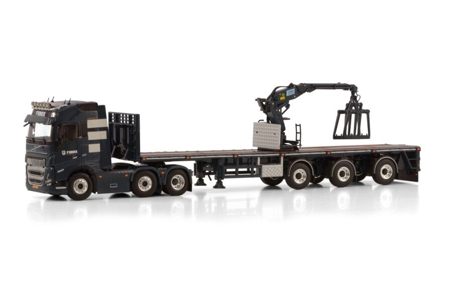 Ferex solid base; VOLVO FH5 GLOBETROTTER 6X2 TWIN STEER BRICK TRAILER - 3 AXLE