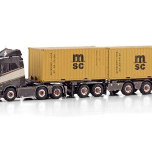 M. de Groot; VOLVO FH5 SLEEPER CAB 6X2 TWIN STEER 2CONNECT COMBI TRAILER - 5 AXLE + 2X 20FT CONTAINER