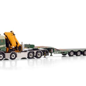 Lock Transport; SCANIA R NORMAL CR20N 8X4 SEMI LOW LOADER - 4 AXLE WITH PALFINGER PK 135.002 TEC 7