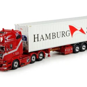 Scania R-serie Topline 6x2 met Hamburg Sud koelcontainer - Penoza weeda