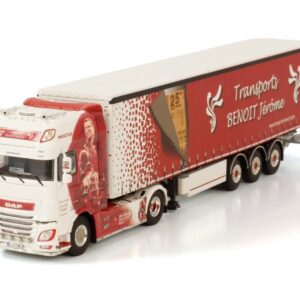 Transports Benoit Jérôme; DAF XF SUPER SPACE CAB 4X2 CURTAIN SIDE TRAILER - 3 AXLE