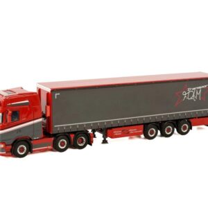 Transports F.L.A.M.; SCANIA S HIGHLINE 6X2 TWINSTEER CURTAINSIDE TRAILER - 3 AXLE