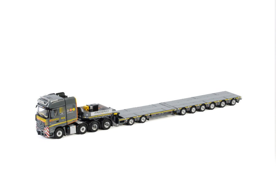Friderici; MERCEDES-BENZ ACTROS MP4 SLT GIGA SPACE 8X4 LOW LOADER 6 AXLE | DOLLY 2 AXLE