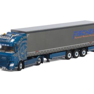 Fischer; DAF XF SUPER SPACE CAB MY2017 4X2 CURTAINSIDE / TAUTLINER TRAILER - 3 AXLE