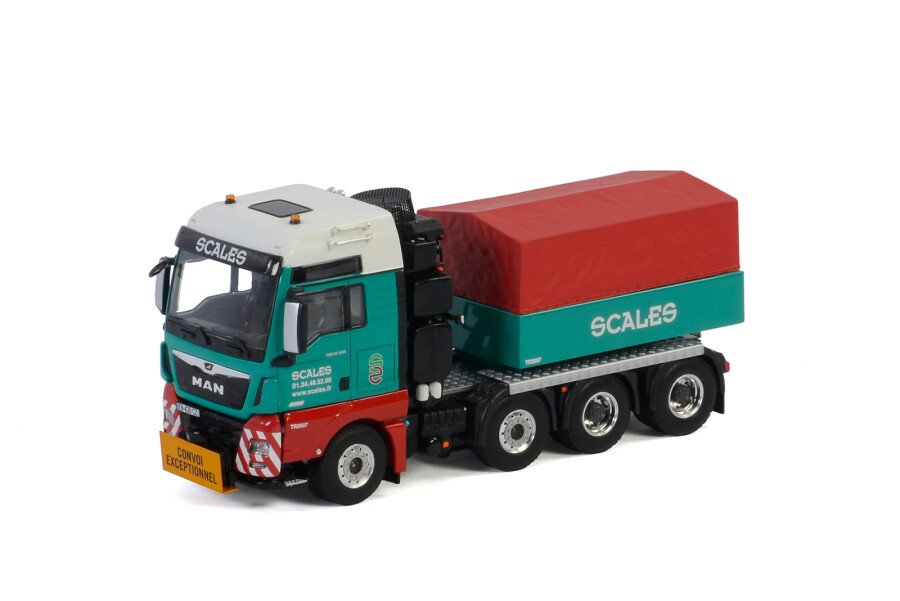 Scales; MAN TGX XXL EURO 6C (FACELIFT) 8x4 + BALLASTBOX