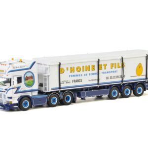 D'Hoine; SCANIA STREAMLINE TOPLINE 6x2 TWIN STEER BELT TRAILER KOLIBRI - 3 AXLE